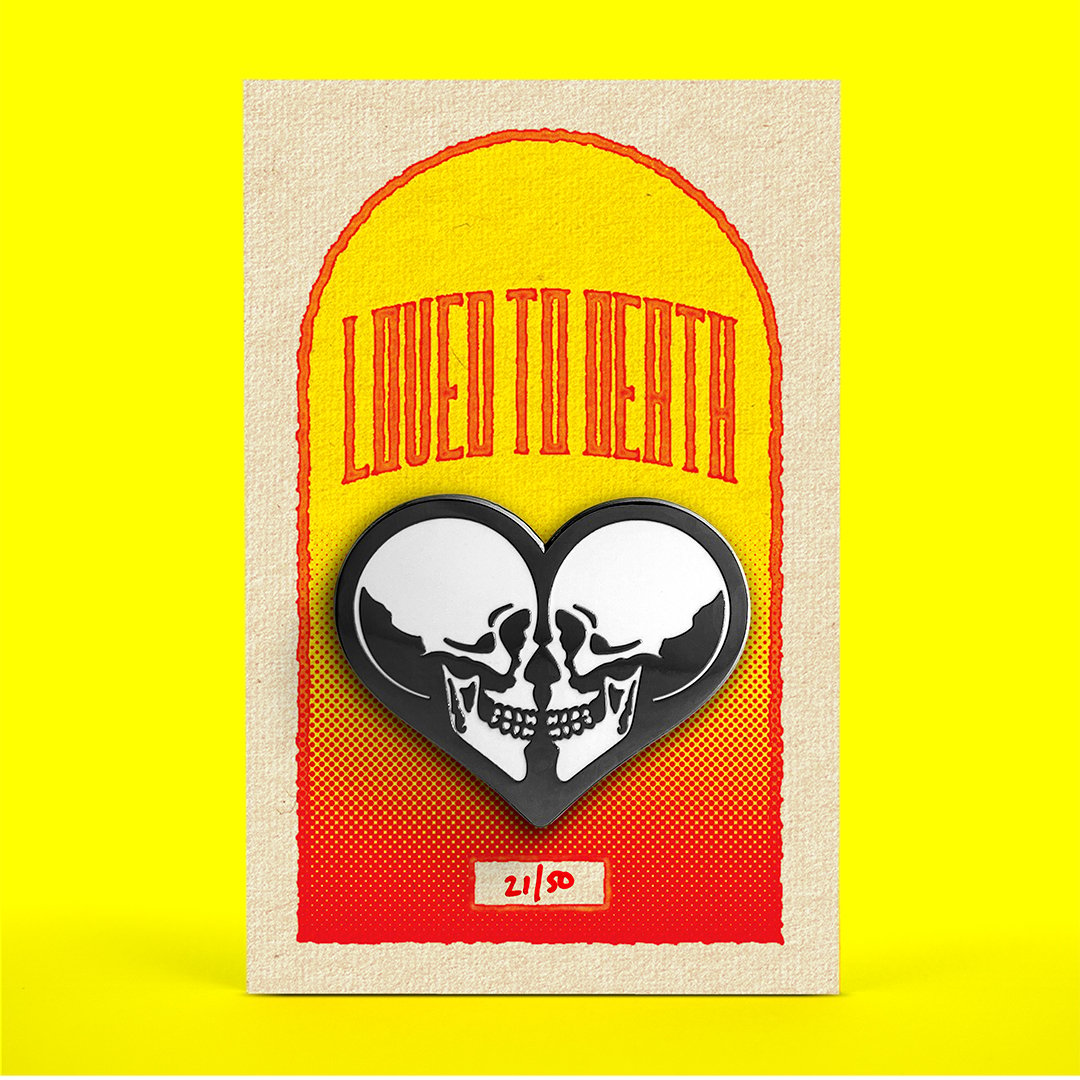 Love Skulls Enamel Pin